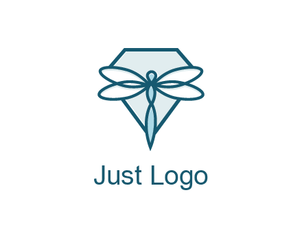 diamond behind dragonfly