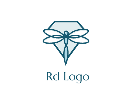 diamond behind dragonfly