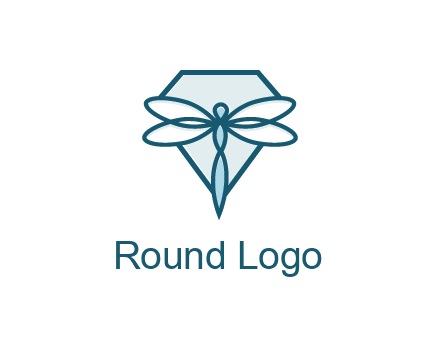 diamond behind dragonfly