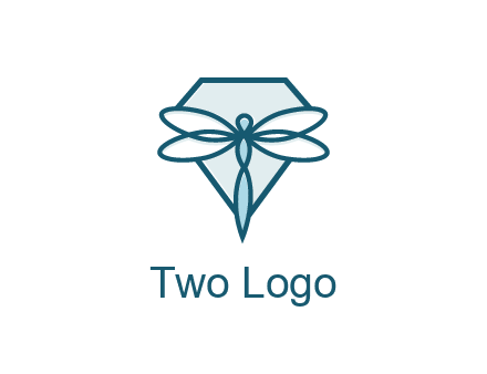 diamond behind dragonfly