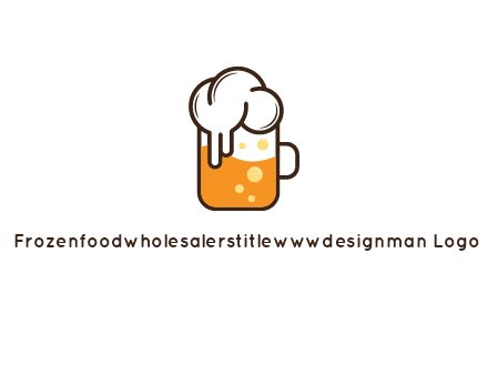 foam and bubbles in beer glass