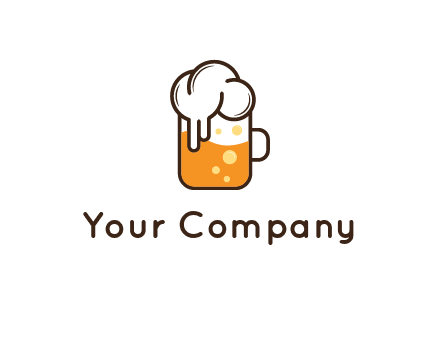 foam and bubbles in beer glass