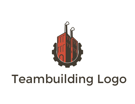 factory building in gear