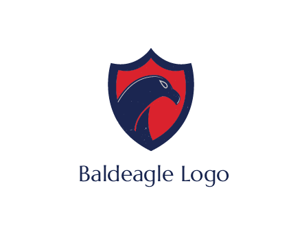 bald eagle in shield