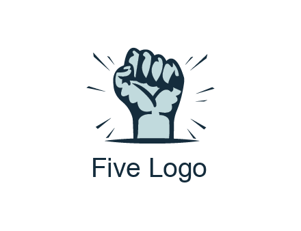 fist with sparks around