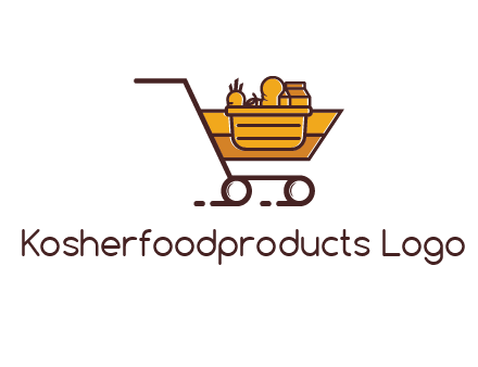 groceries in shopping cart