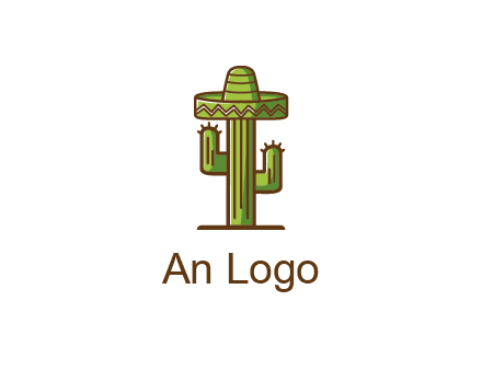 cactus wearing Mexican hat