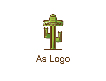 cactus wearing Mexican hat