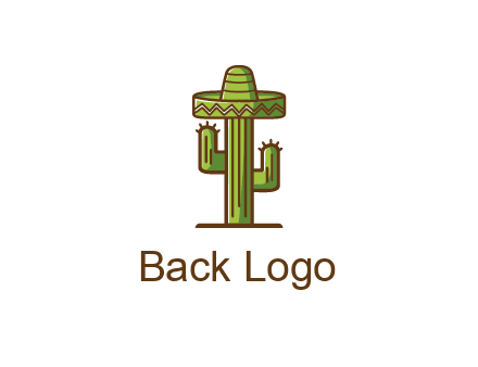 cactus wearing Mexican hat