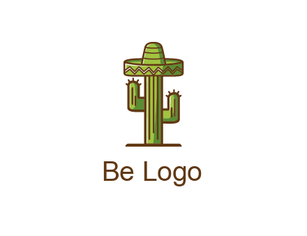 cactus wearing Mexican hat