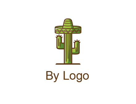 cactus wearing Mexican hat