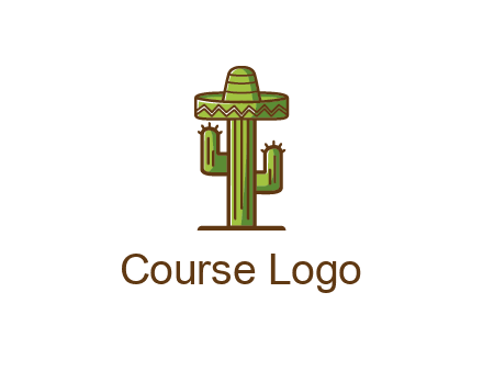 cactus wearing Mexican hat