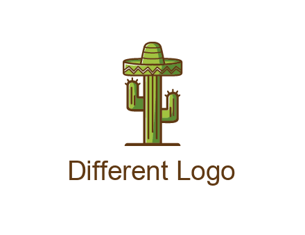 cactus wearing Mexican hat