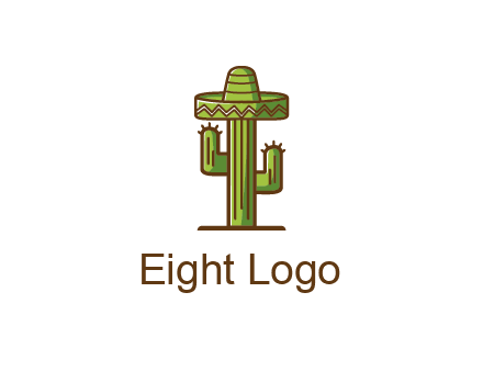 cactus wearing Mexican hat