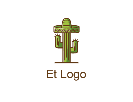 cactus wearing Mexican hat