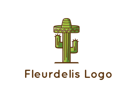 cactus wearing Mexican hat