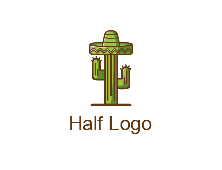 cactus wearing Mexican hat