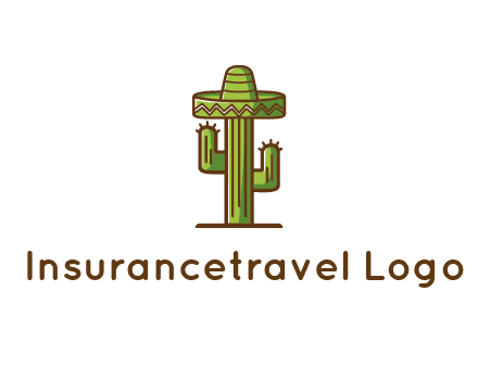 cactus wearing Mexican hat