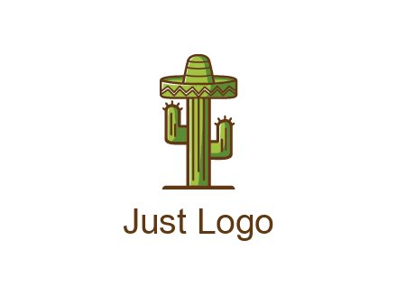 cactus wearing Mexican hat