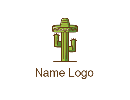cactus wearing Mexican hat