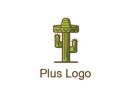 cactus wearing Mexican hat