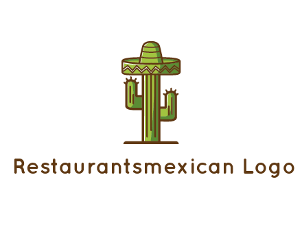 cactus wearing Mexican hat