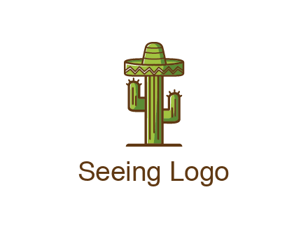 cactus wearing Mexican hat