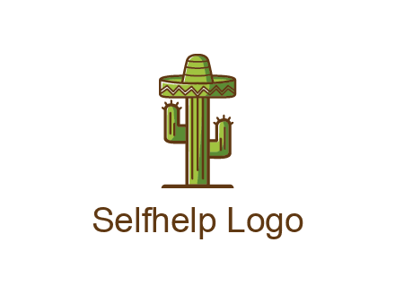 cactus wearing Mexican hat