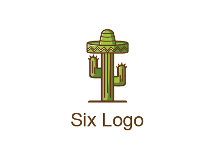 cactus wearing Mexican hat