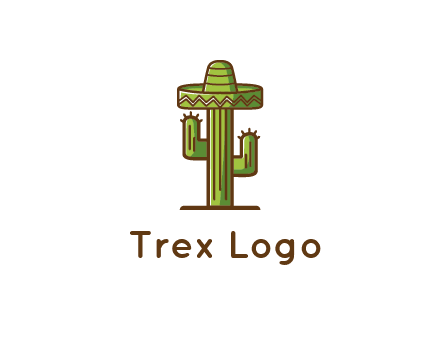 cactus wearing Mexican hat