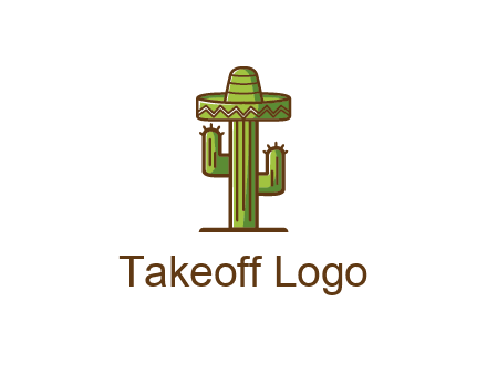 cactus wearing Mexican hat