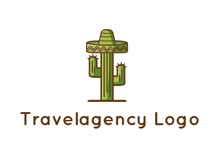 cactus wearing Mexican hat