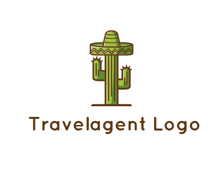 cactus wearing Mexican hat