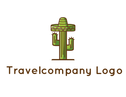 cactus wearing Mexican hat