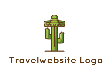 cactus wearing Mexican hat