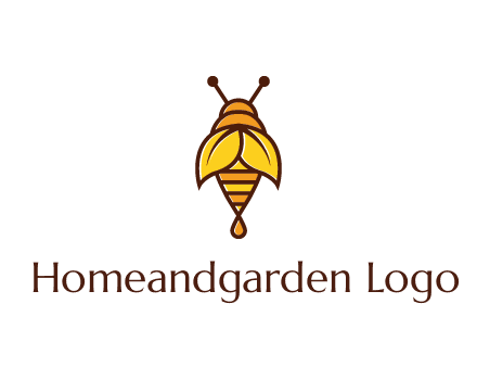 leaves forming wings of honey bee