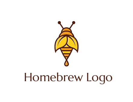 leaves forming wings of honey bee