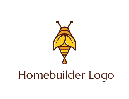 leaves forming wings of honey bee