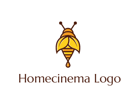 leaves forming wings of honey bee