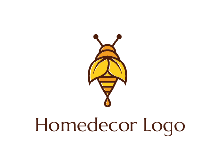 leaves forming wings of honey bee