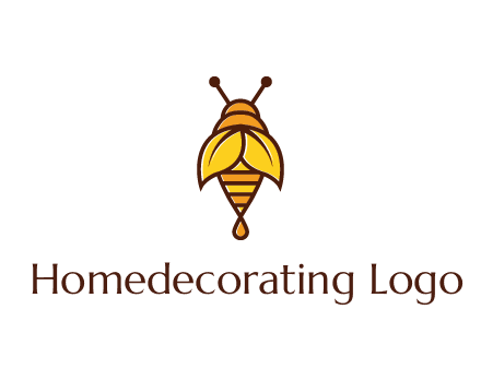 leaves forming wings of honey bee