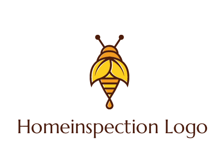 leaves forming wings of honey bee