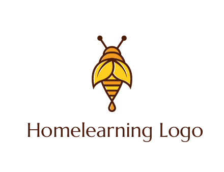 leaves forming wings of honey bee