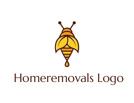 leaves forming wings of honey bee