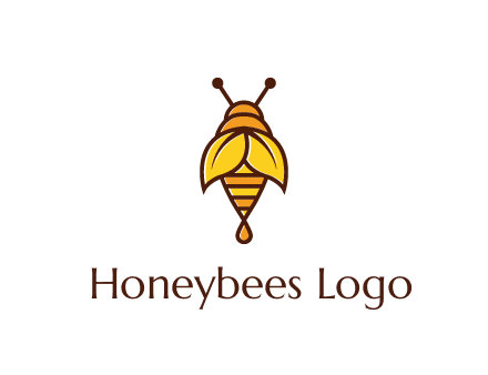 leaves forming wings of honey bee