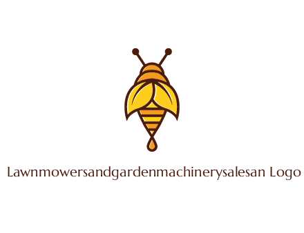 leaves forming wings of honey bee