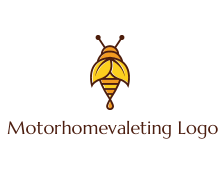 leaves forming wings of honey bee