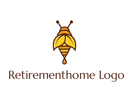 leaves forming wings of honey bee