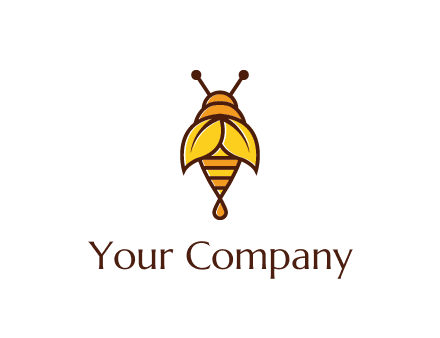 leaves forming wings of honey bee