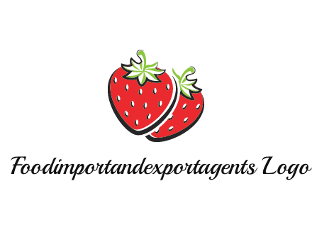cartoonish strawberries